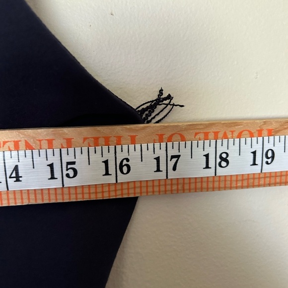 ASTR The Label Midi Dress S V-Neck Stretch Sleeveless Navy Blue Lace Hem Dateout - Picture 8 of 10